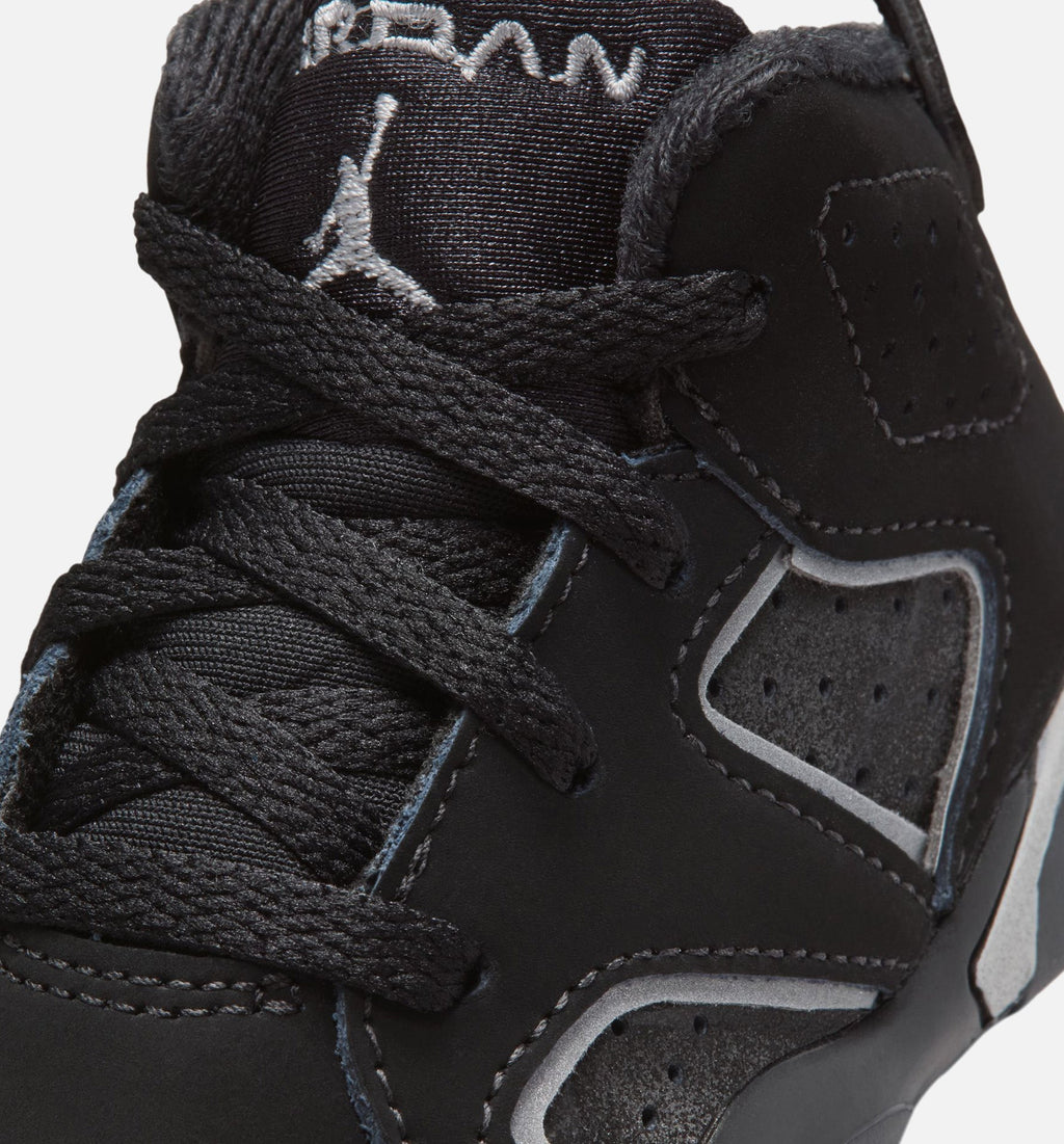 Air Jordan 6 Cap & Gown Infant Sneakers - Black/Reflective Silver/Black