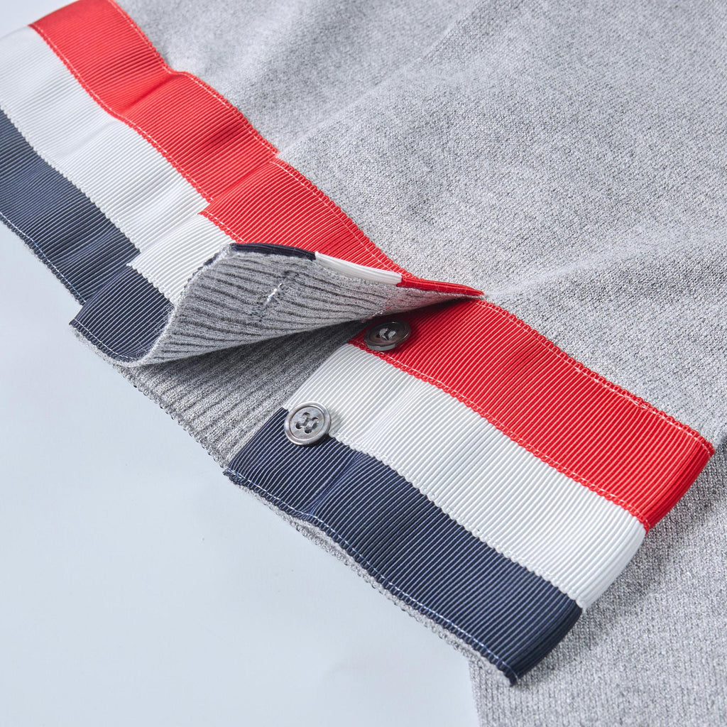 Thom Browne Women's Tricolor Short Sleeve Sweater