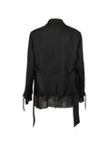 midorikawa lace-detail panelled blazer