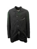 Ziggy Chen crinkled-finish single-breasted jacket