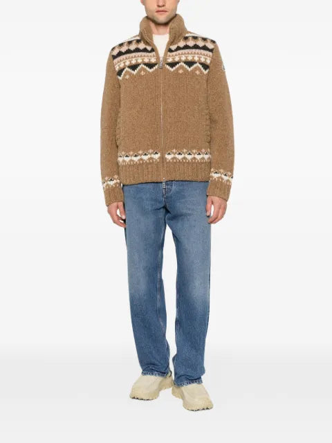 Moncler fair-isle padded jacket