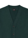 PS Paul Smith contrast-collar merino wool cardigan