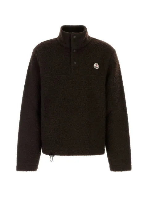 Moncler logo-patch high-neck sweater