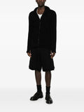 Masnada ribbed-knit zip-up hoodie sweater