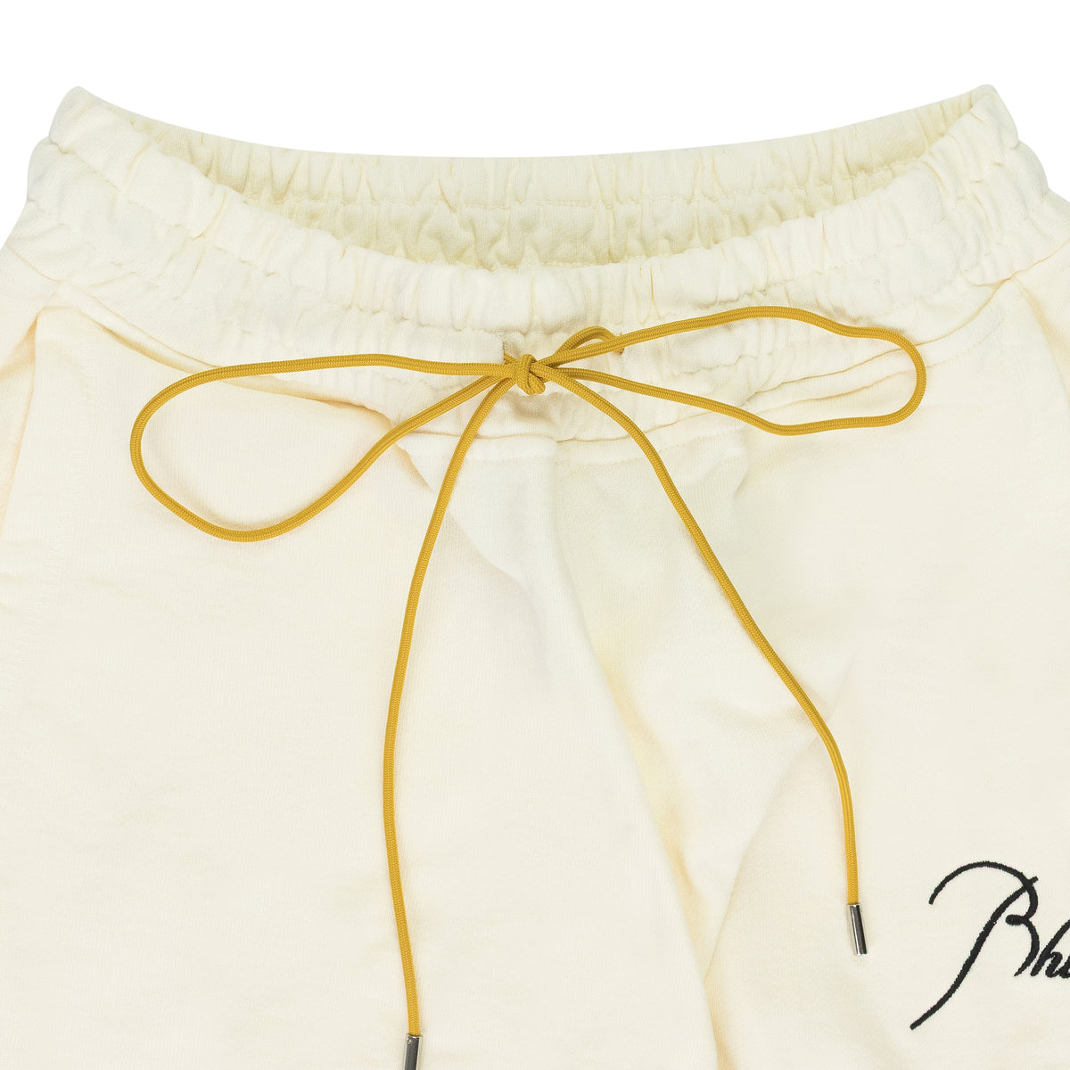 White Script Logo Terry Sweatpants