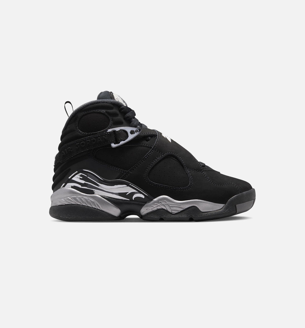Air Jordan 8 Retro 'Chrome' Grade School - Black/White/Light Graphite