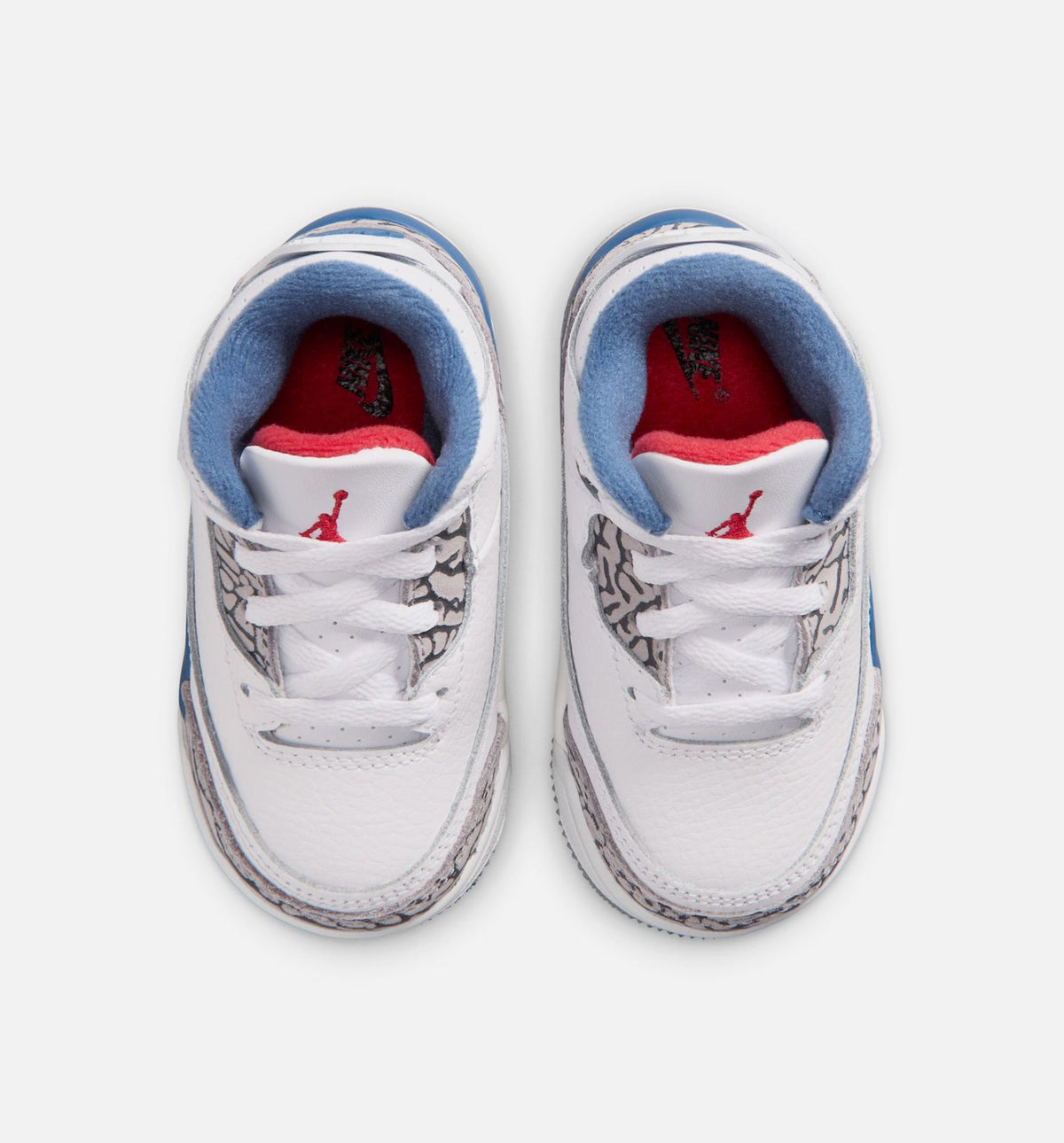 Air Jordan 3 Retro OG True Blue Infant & Toddler Sneakers - White / Fire Red / True Blue