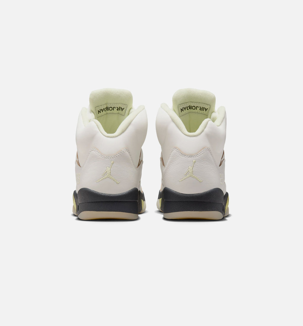 Air Jordan 5 Retro Luminous Green Women's Sneakers - Sail / Luminous Green / Anthracite
