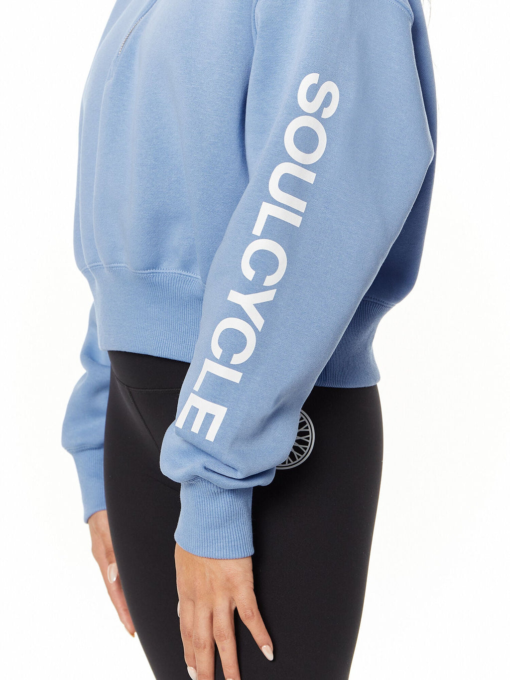 1/2-Zip Crop Sweatshirt