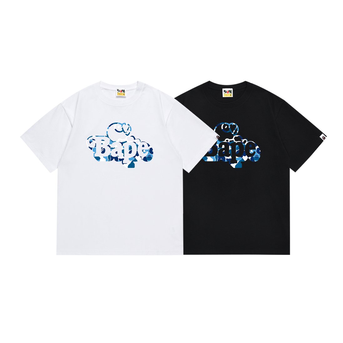 BAPE Blue Camo Graphic T-Shirt