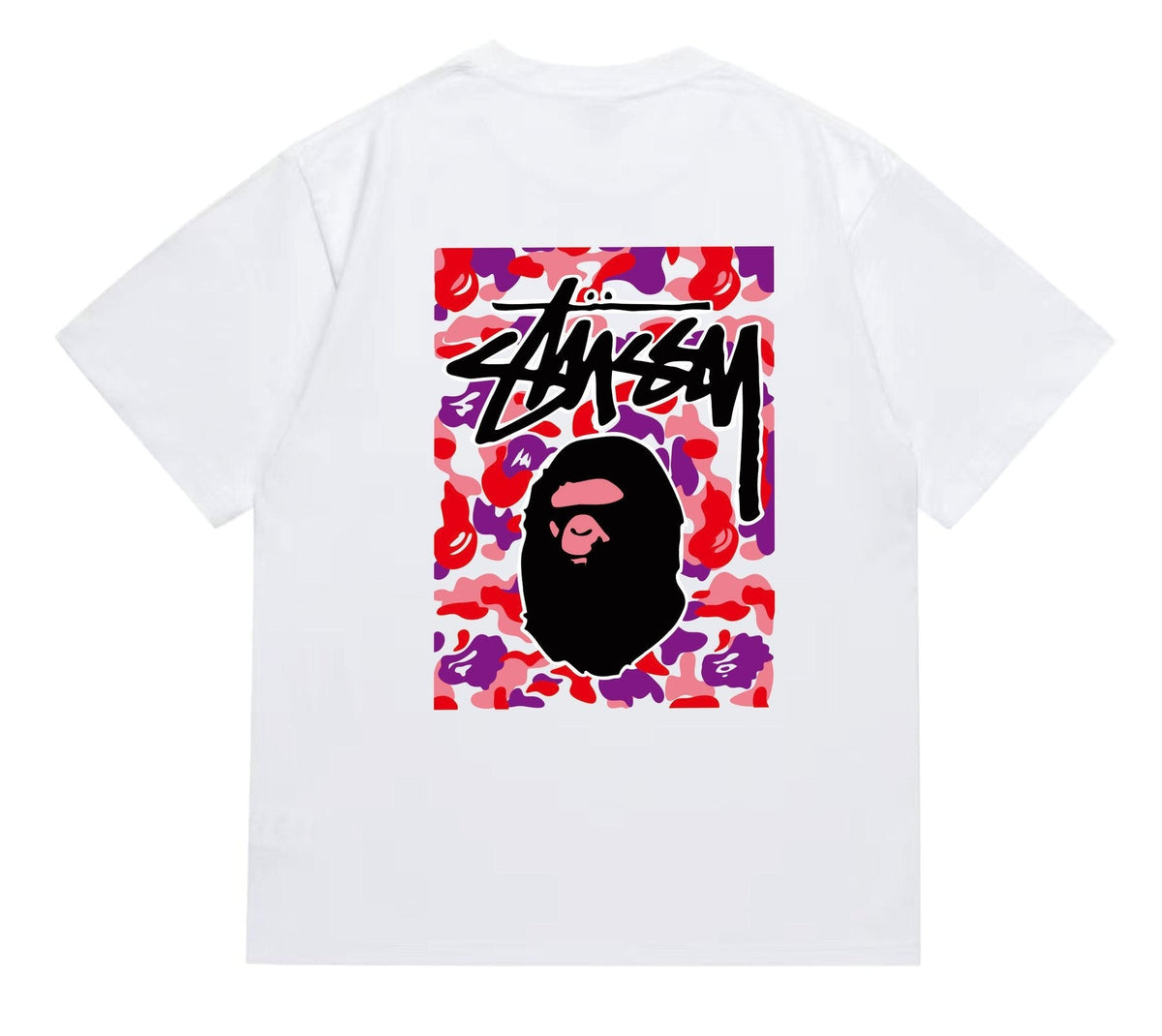 BAPE Warm Camo Black Ape Graphic T-Shirt