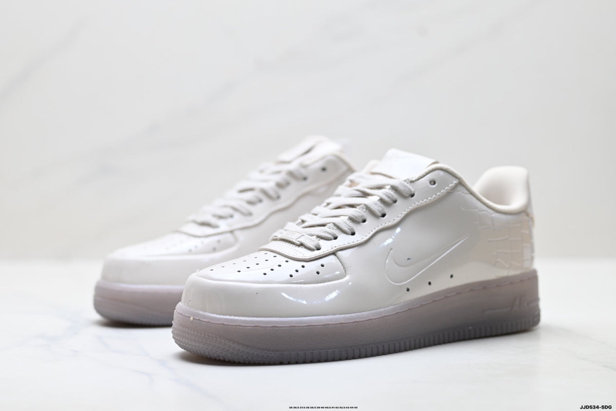 Nike Air Force 1 Low Triple White Unisex Sneakers Style 05