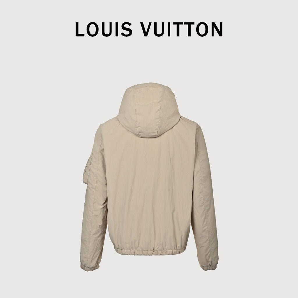 Louis Vuitton LV Monogram Reversible Windbreaker Hooded Jacket